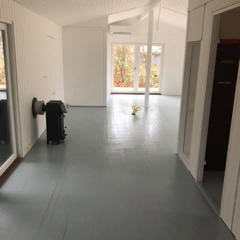 Maling af trægulv 12